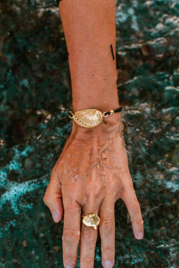 Pulsera pequeña Oreja de Mar Oro - Imagen 2