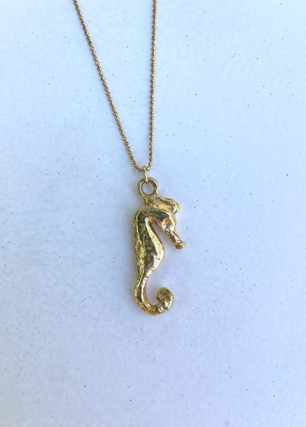 Colgante Caballito de mar oro - Imagen 3