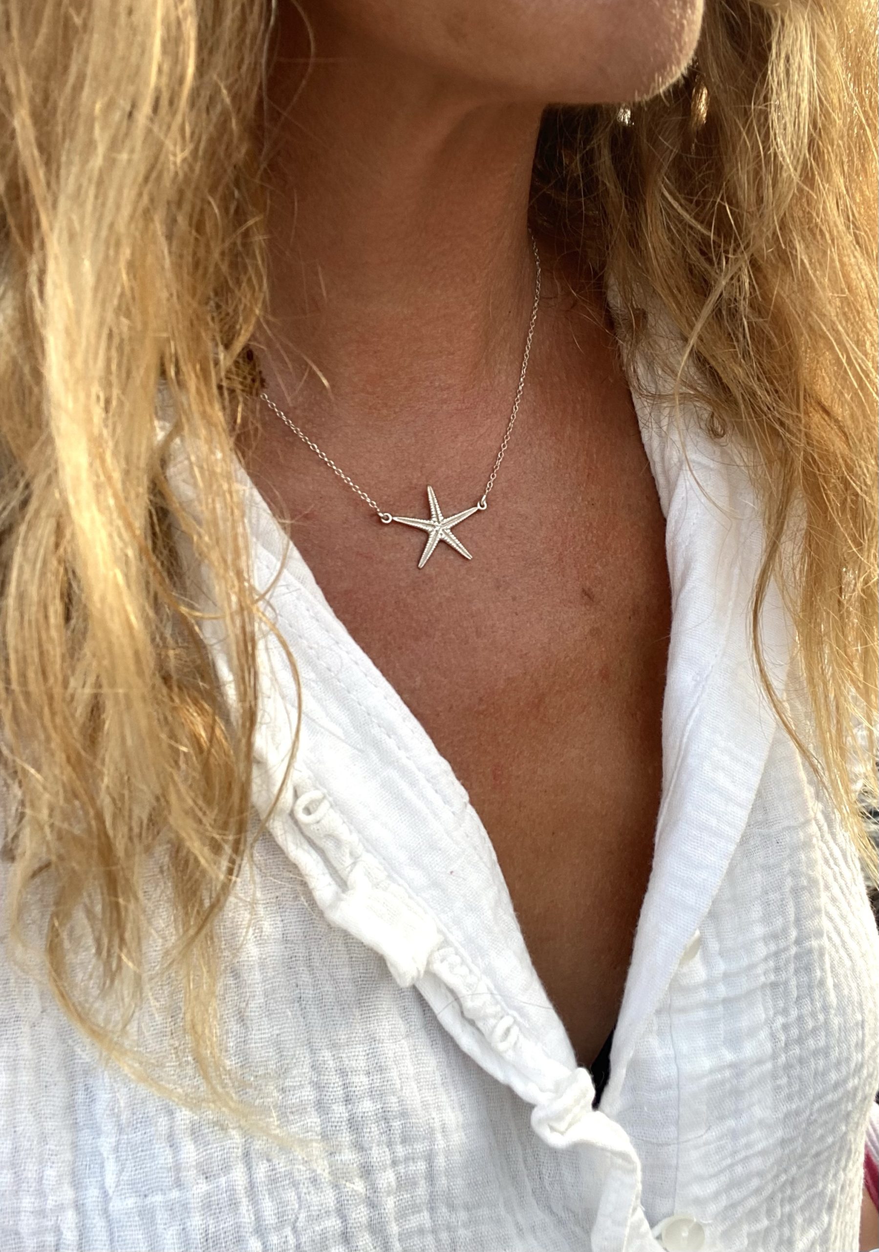 Collar Estrella de Mar plata